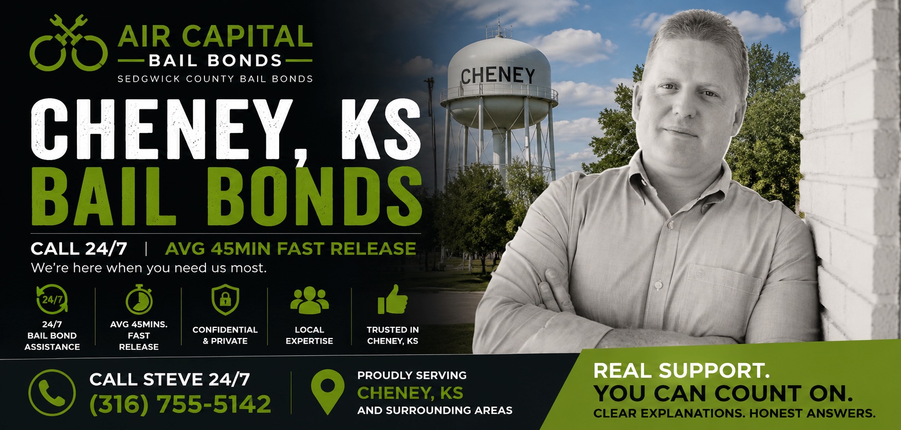 cheney ks bail bonds with steve